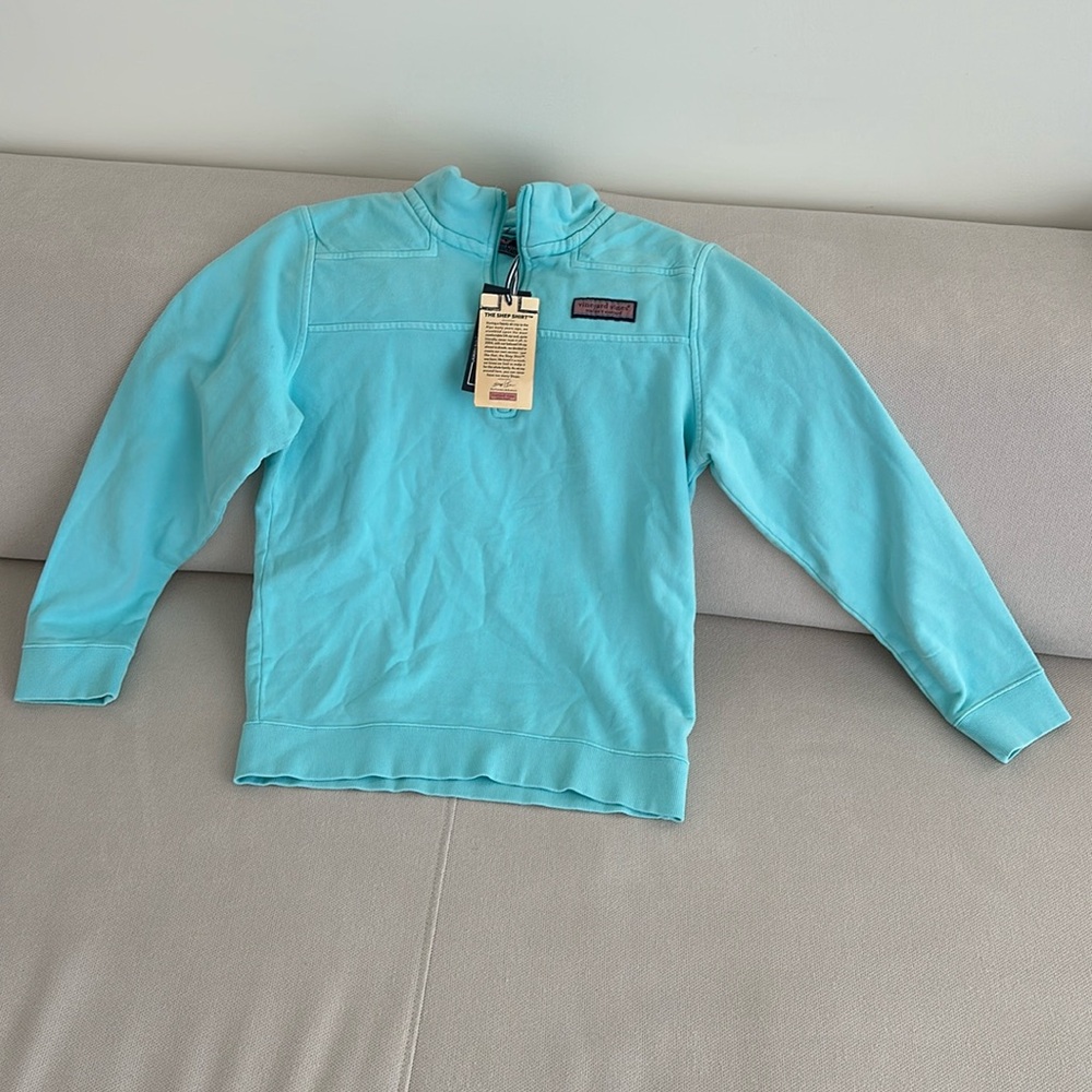 VINEYARD VINES KIDS SHEP SHIRT NEW WITH TAGS SIZE LARGE (16) CAICOS 💯 COTTON
